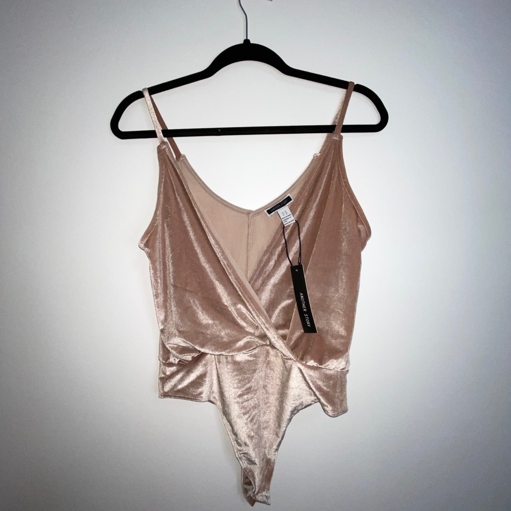 Pink Velvet Bodysuit